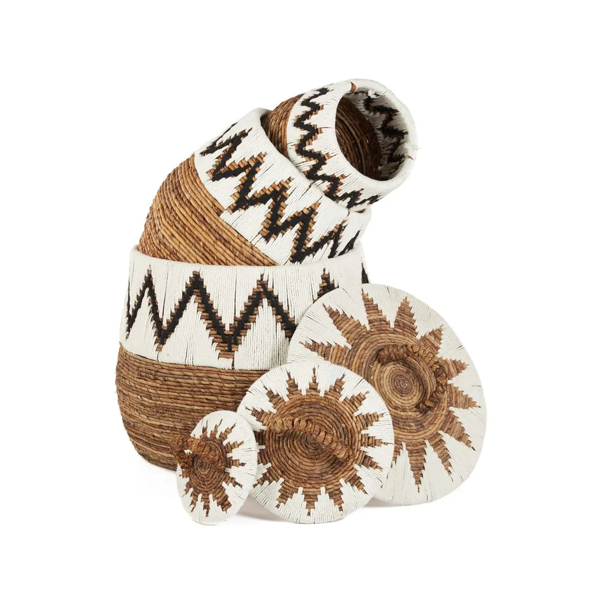 Panier "Little Bay Beach" - Blanc naturel - M