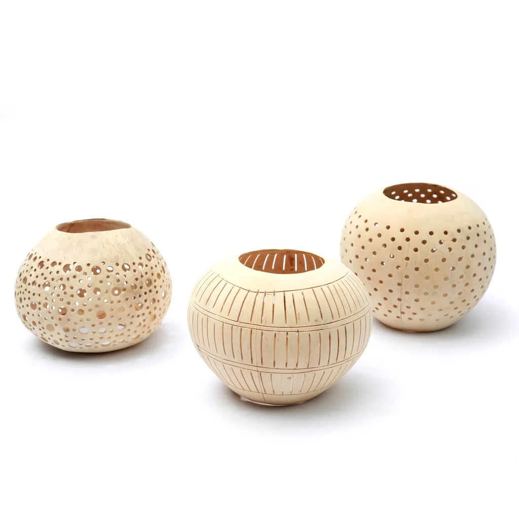 The Coconut Spot Candle Holder - Φυσικό