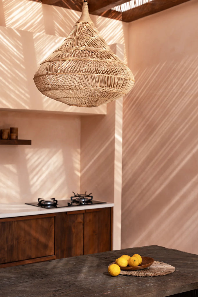 Lampada a sospensione "Drop" - Naturale - L