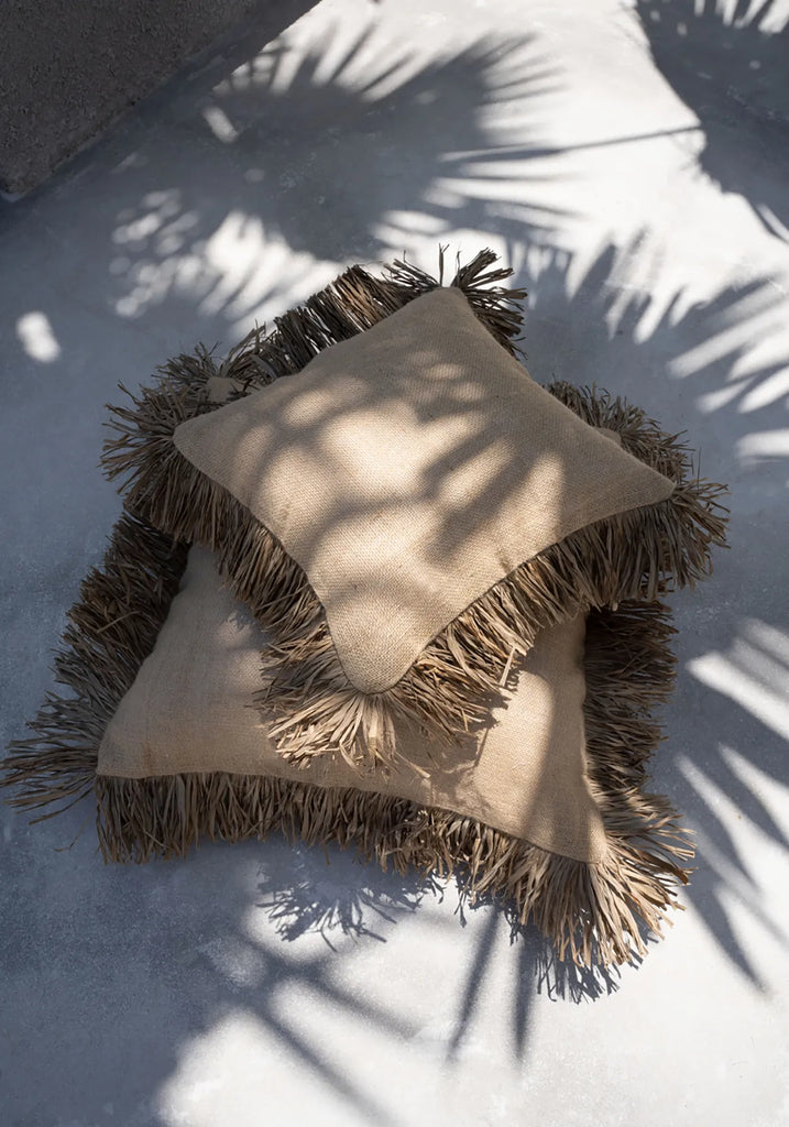 Το κάλυμμα μαξιλαριού Jute Beautiful - Φυσικό - 40x40