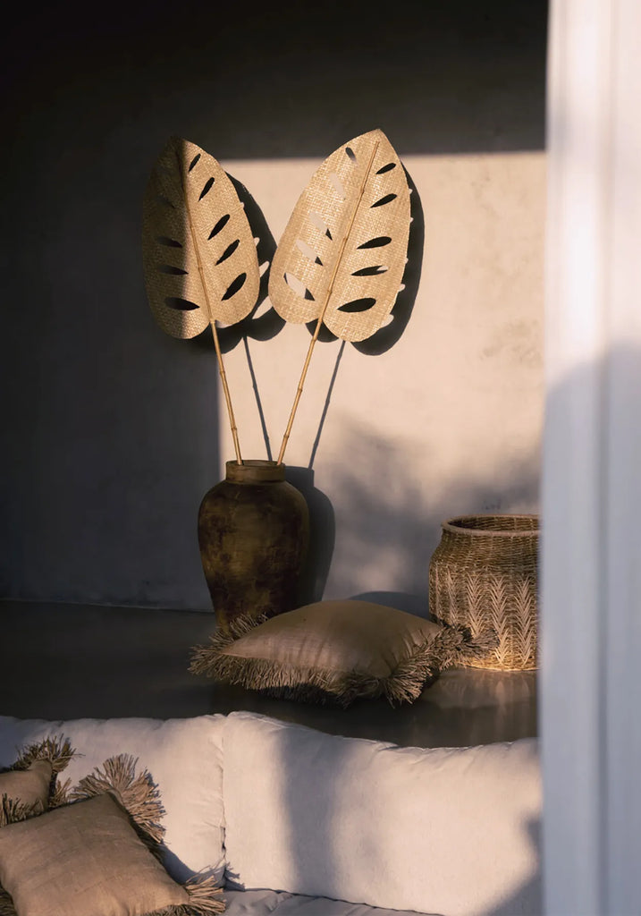 Το κάλυμμα μαξιλαριού Jute Beautiful - Φυσικό - 40x40