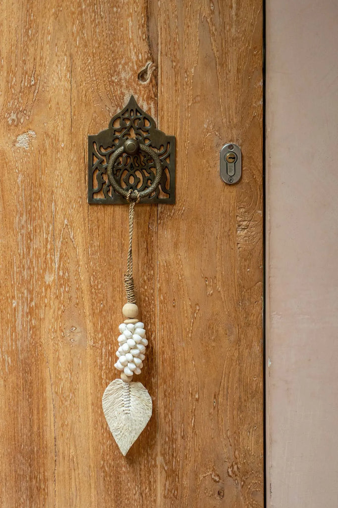 Το κρεμαστό διακοσμητικό Leaf & Shell - Λευκό