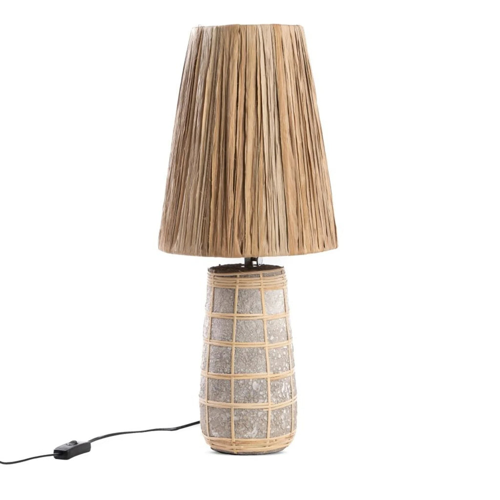 Lampada da tavolo "Naxos" - Grigio cemento naturale