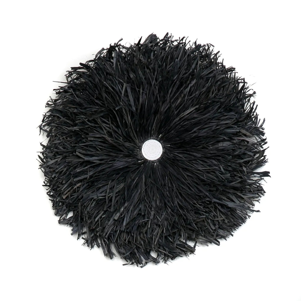 Die Raffia "Juju" Wanddekoration - Schwarz