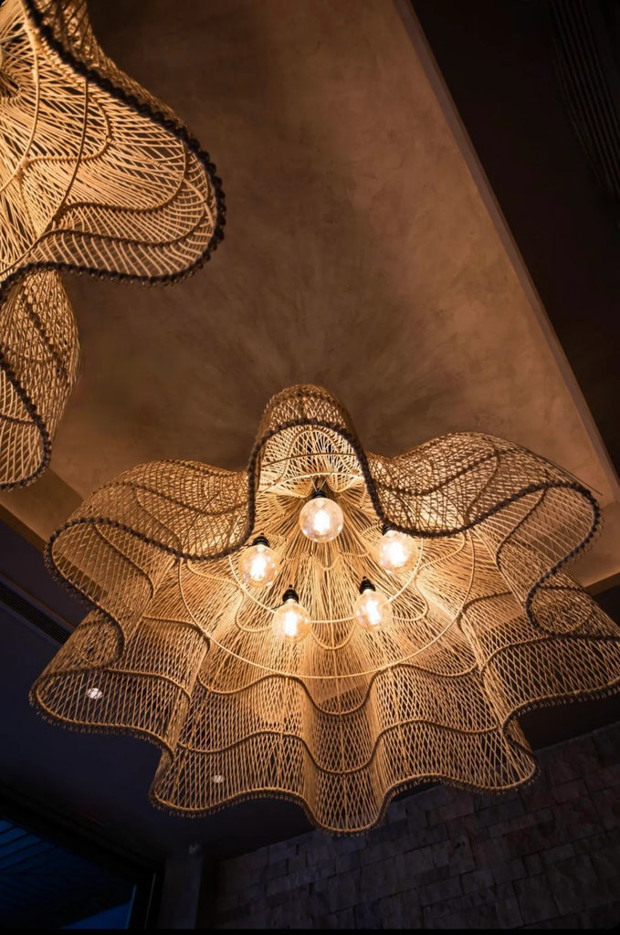 Lampada a sospensione "Whipped" - Naturale - XXL