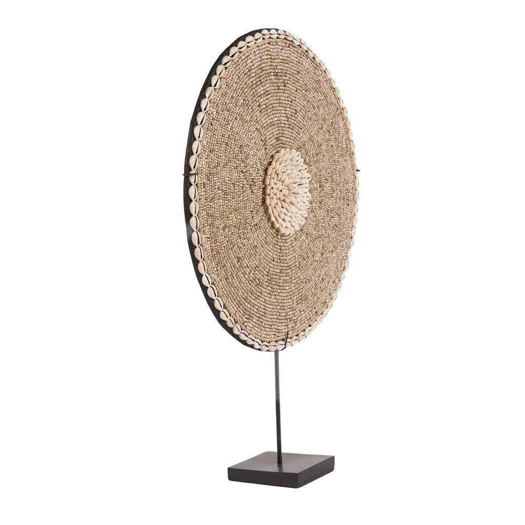 A Concha "Guadeloupe" com suporte - Branco natural