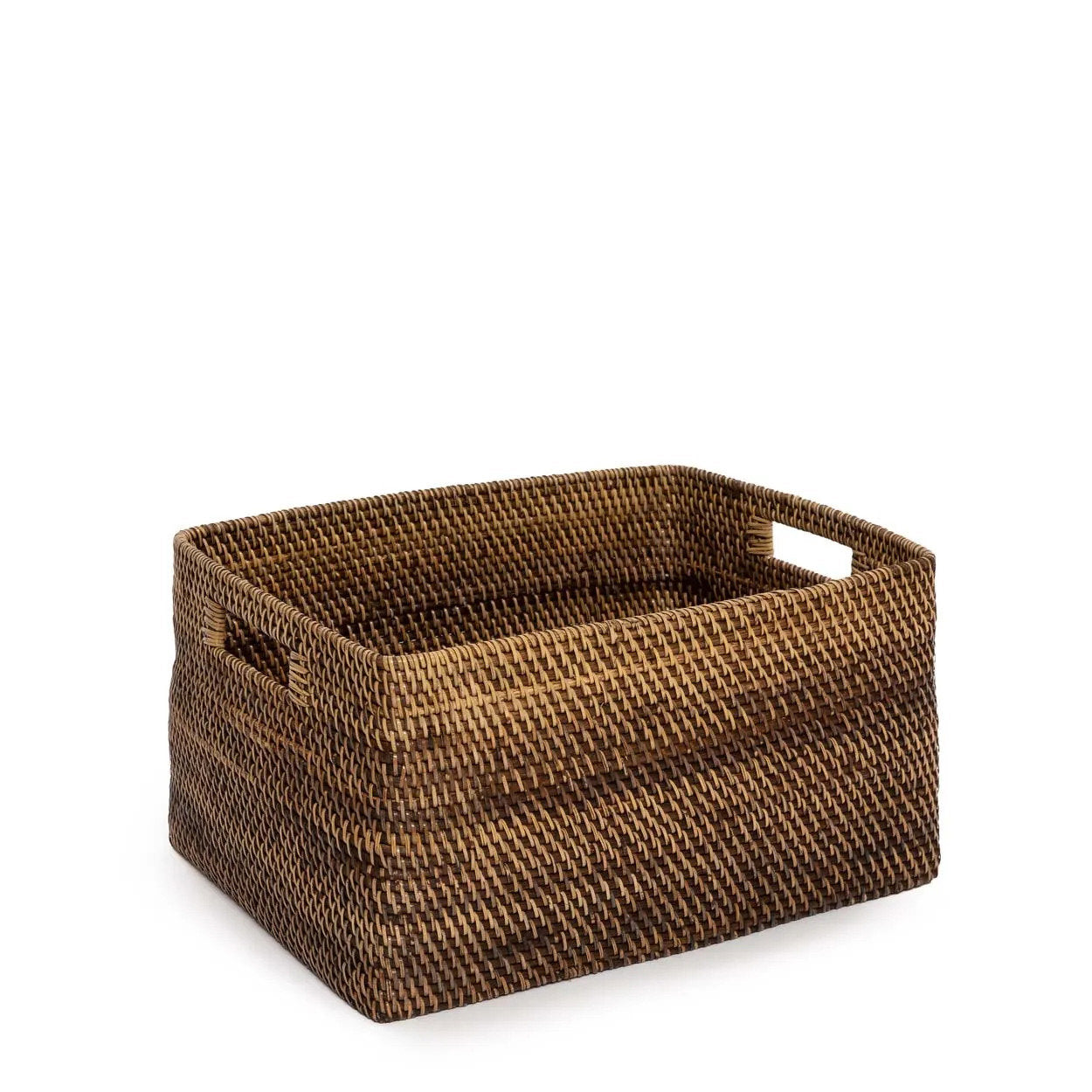 The "Colonial" Magazine Basket - Natural Brown - L
