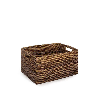 The "Colonial" Magazine Basket - Natural Brown - M
