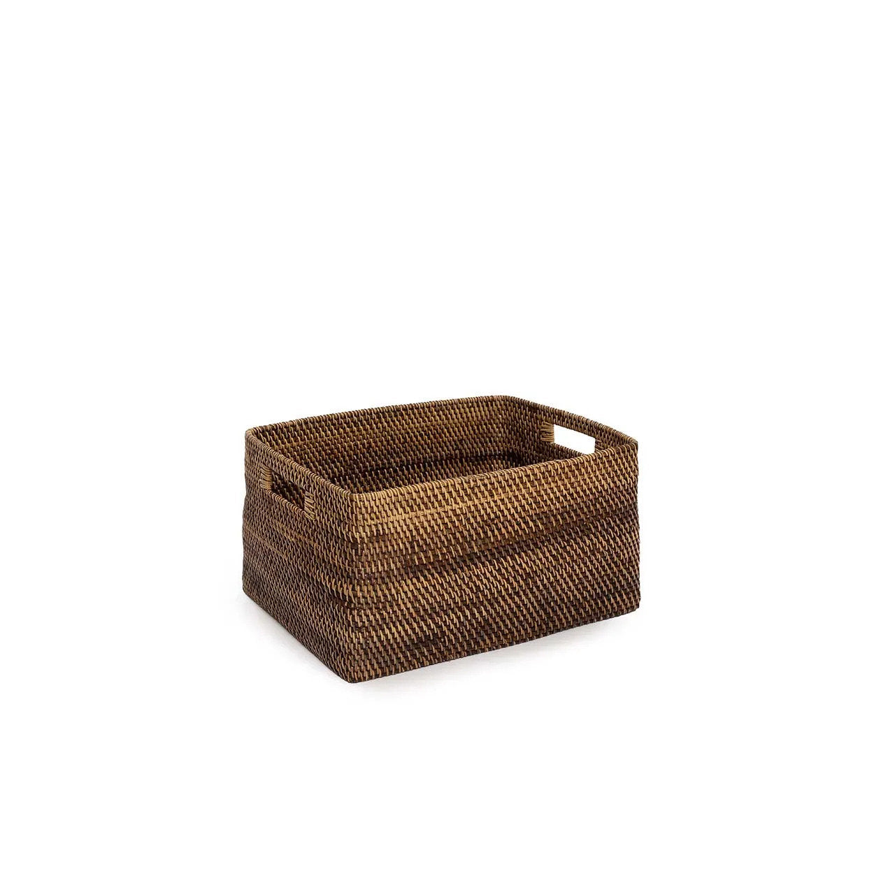 The "Colonial" Magazine Basket - Natural Brown - S