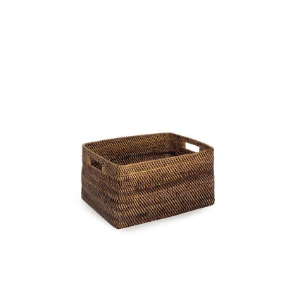 The "Colonial" Magazine Basket - Natural Brown - S