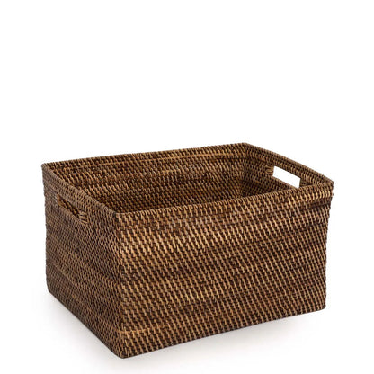 The "Colonial" Magazine Basket - Natural Brown - XL