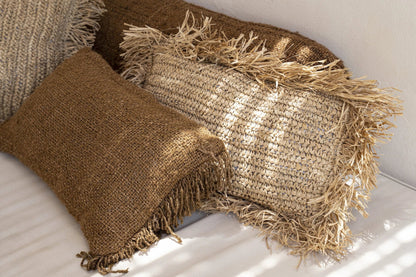 The Raffia Cushion Cover - Rectangular - Natural - 30x50