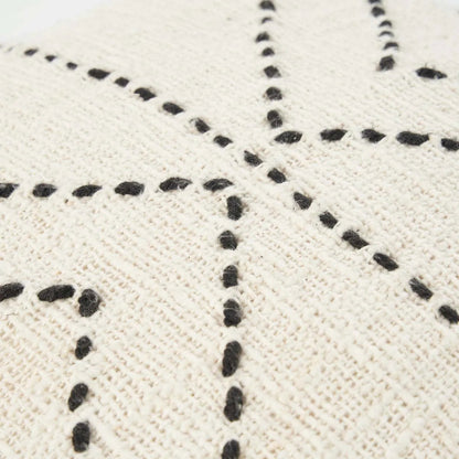 The Tribal Cushion Cover - Natural Black
