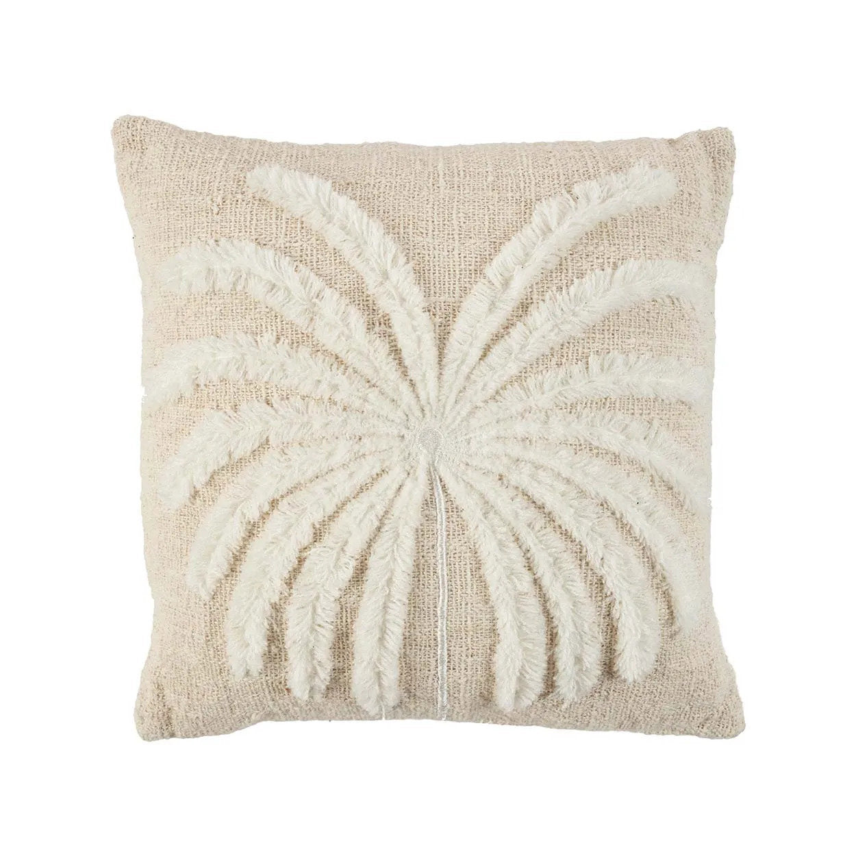 La housse de coussin Isla Palm - Blanc Naturel