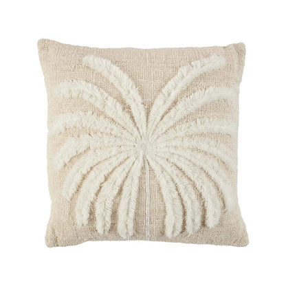 La housse de coussin Isla Palm - Blanc Naturel