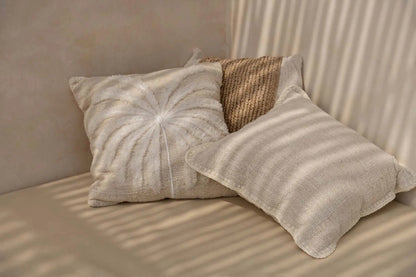La housse de coussin Isla Palm - Blanc Naturel