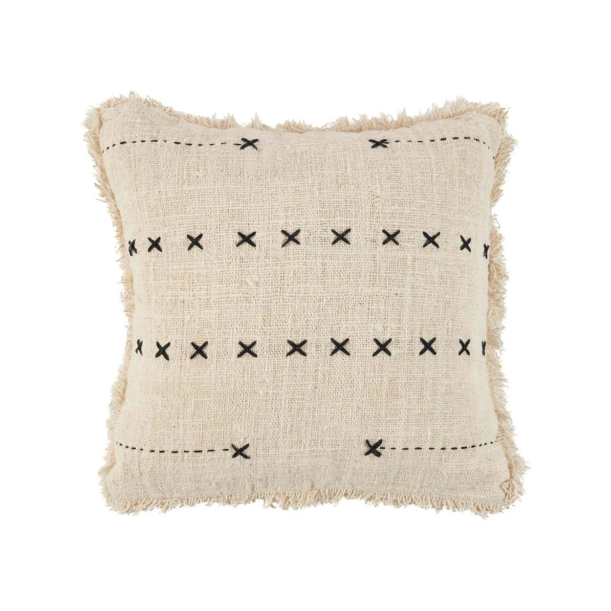 The French Kiss Cushion Cover - Black Natural