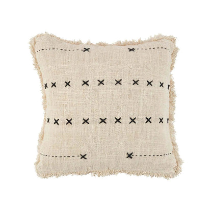 The French Kiss Cushion Cover - Black Natural