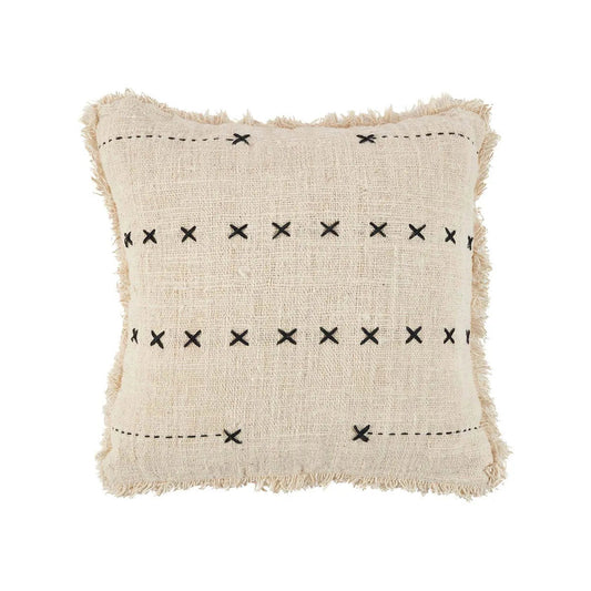The French Kiss Cushion Cover - Black Natural