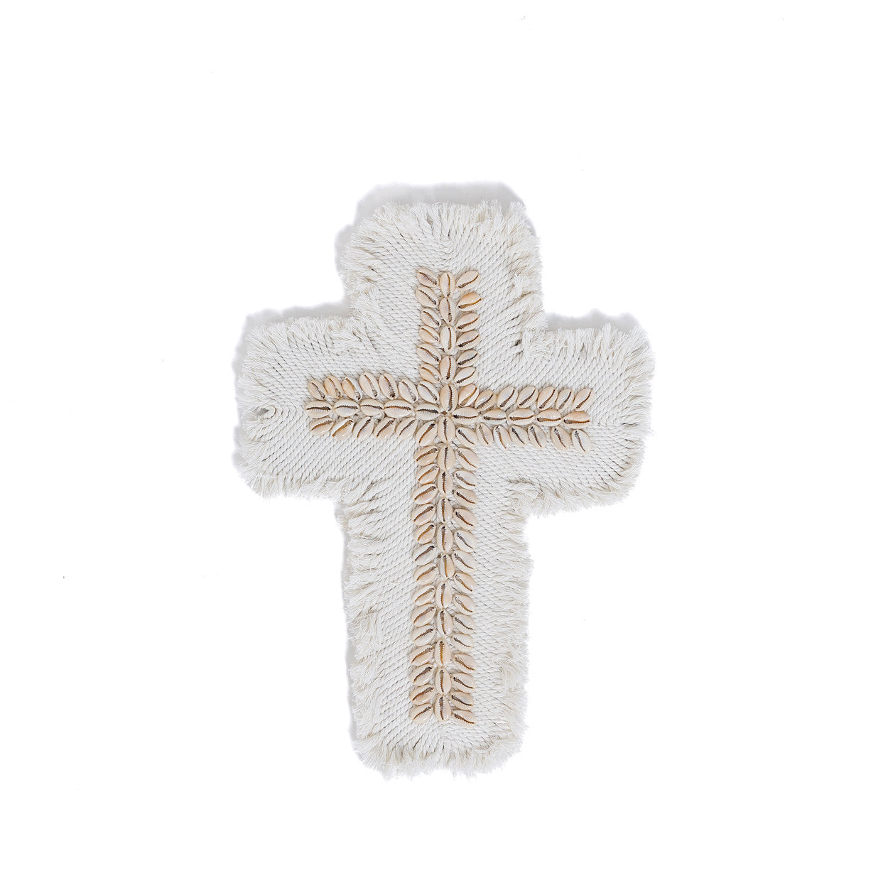 Das Makramee-Kreuz - Weiß