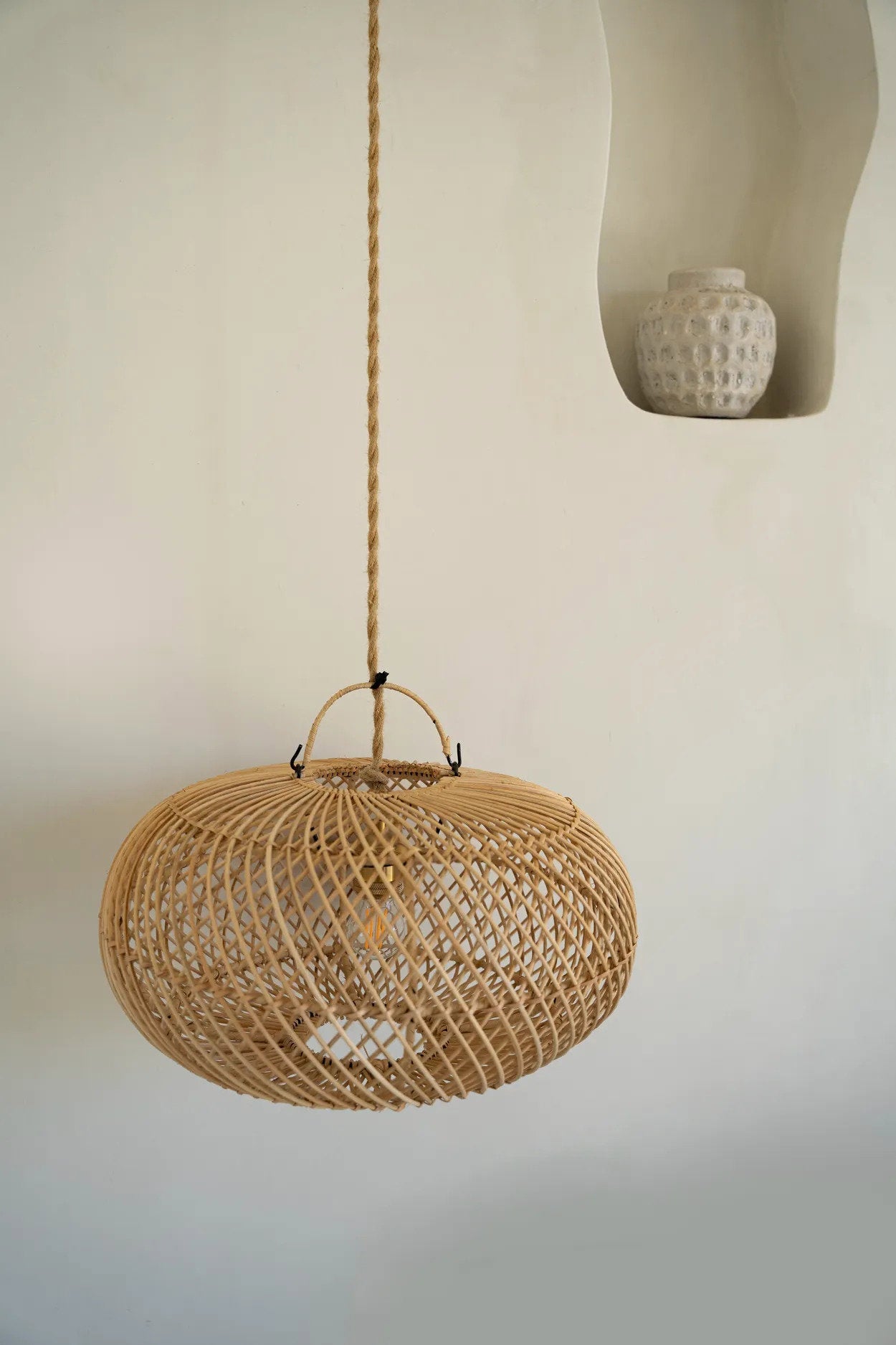 The "Wholly" Pendant Lamp - Natural - S