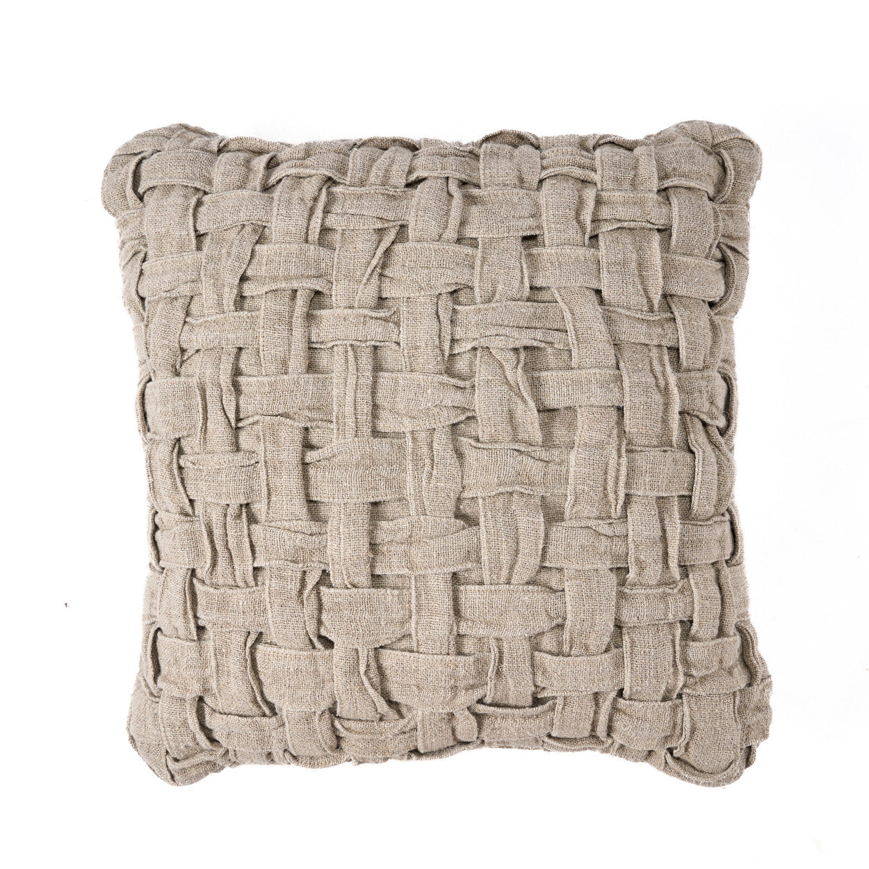 The Linen Crosier Cushion Cover - Natural