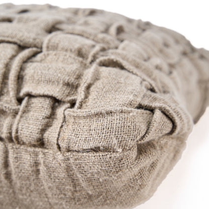 The Linen Crosier Cushion Cover - Natural