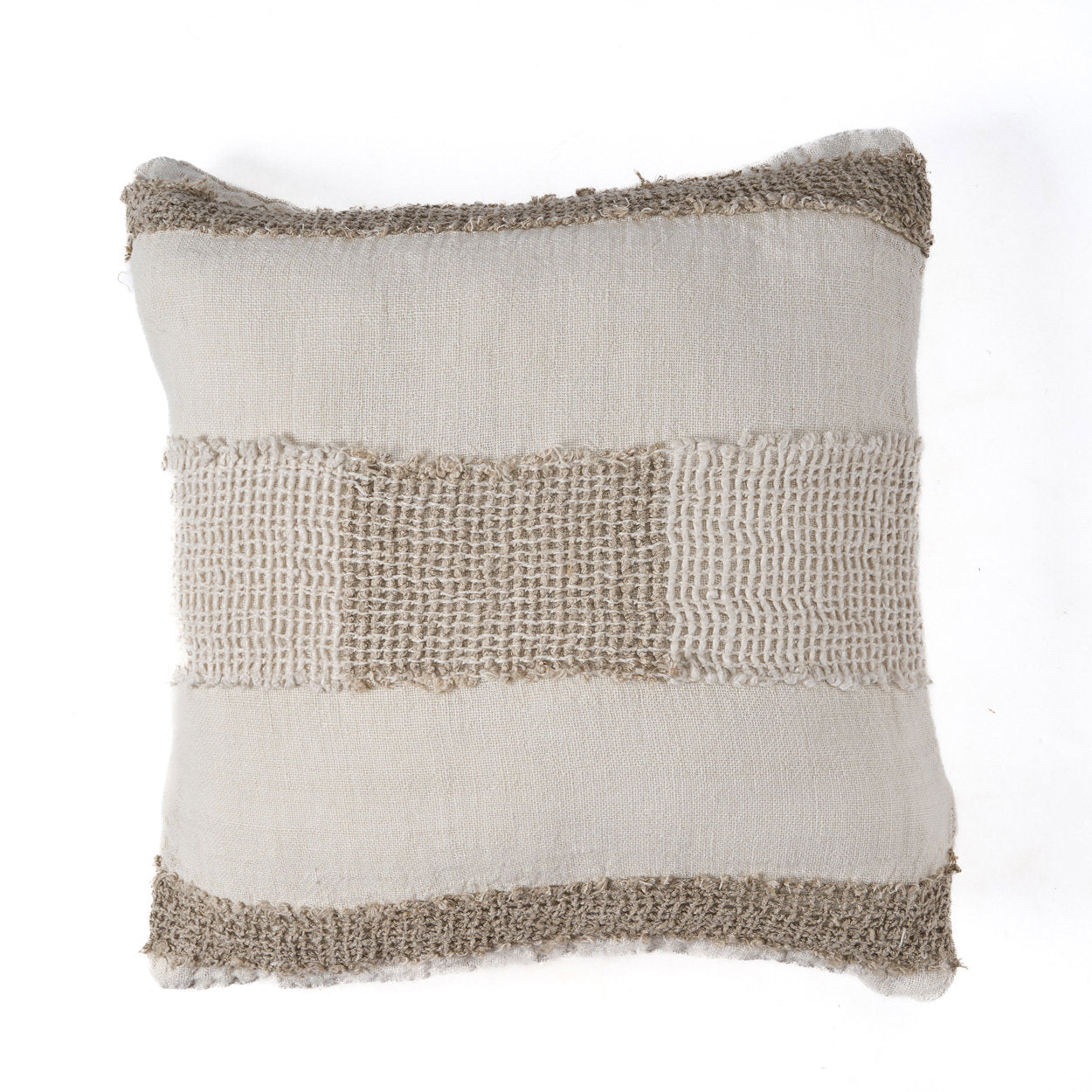 The Linen Threads Cushion Cover - Natural
