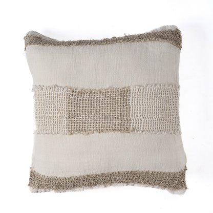 The Linen Threads Cushion Cover - Natural