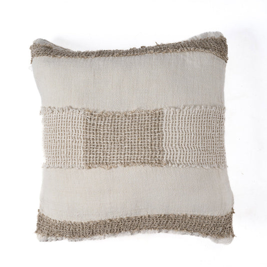 The Linen Threads Cushion Cover - Natural
