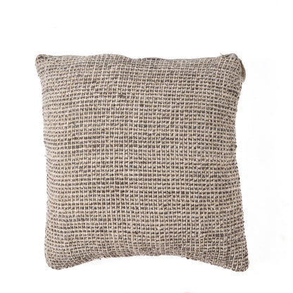 The Linen Grain Cushion Cover - Natural Black
