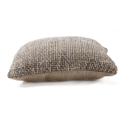 The Linen Grain Cushion Cover - Natural Black