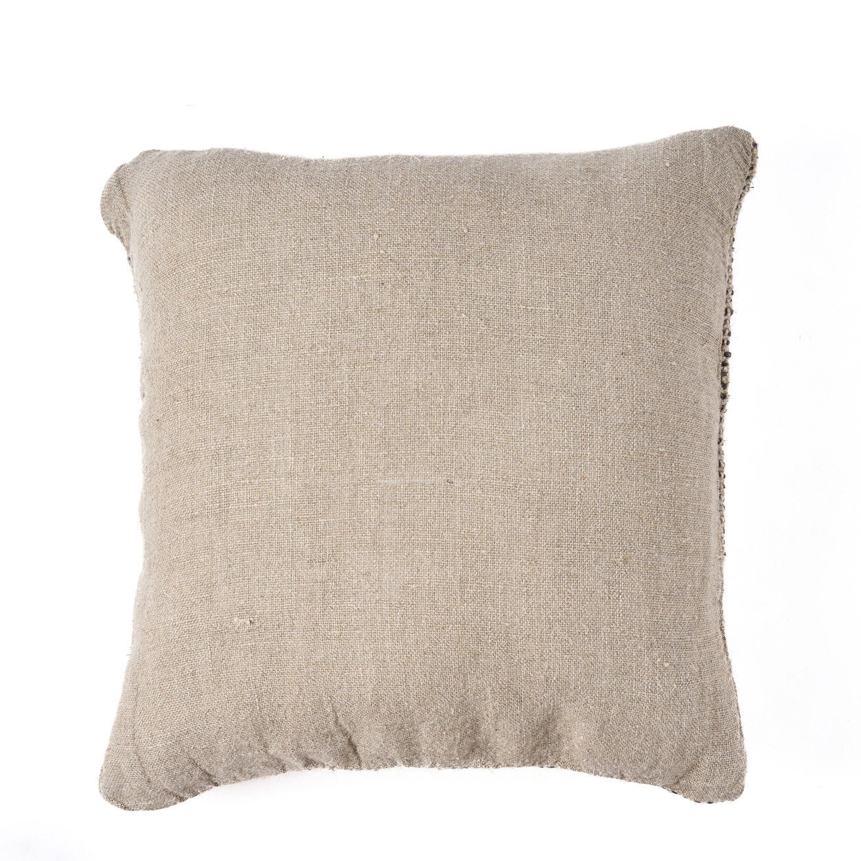 The Linen Grain Cushion Cover - Natural Black