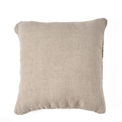 The Linen Grain Cushion Cover - Natural Black