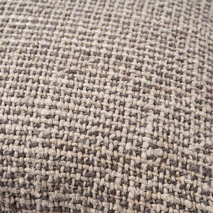 The Linen Grain Cushion Cover - Natural Black