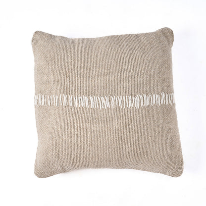 The Linen Stitch Cushion Cover - Natural White