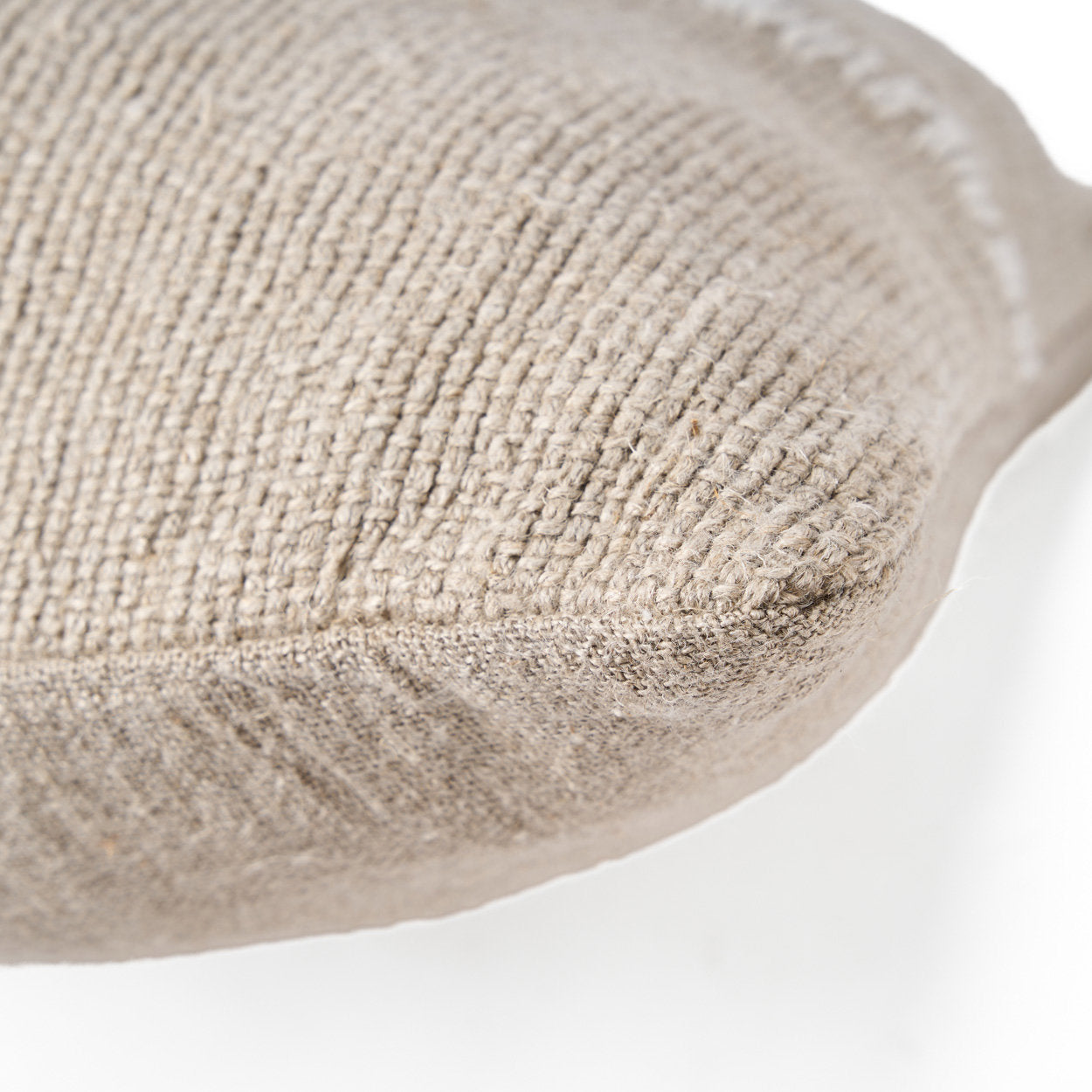 The Linen Stitch Cushion Cover - Natural White