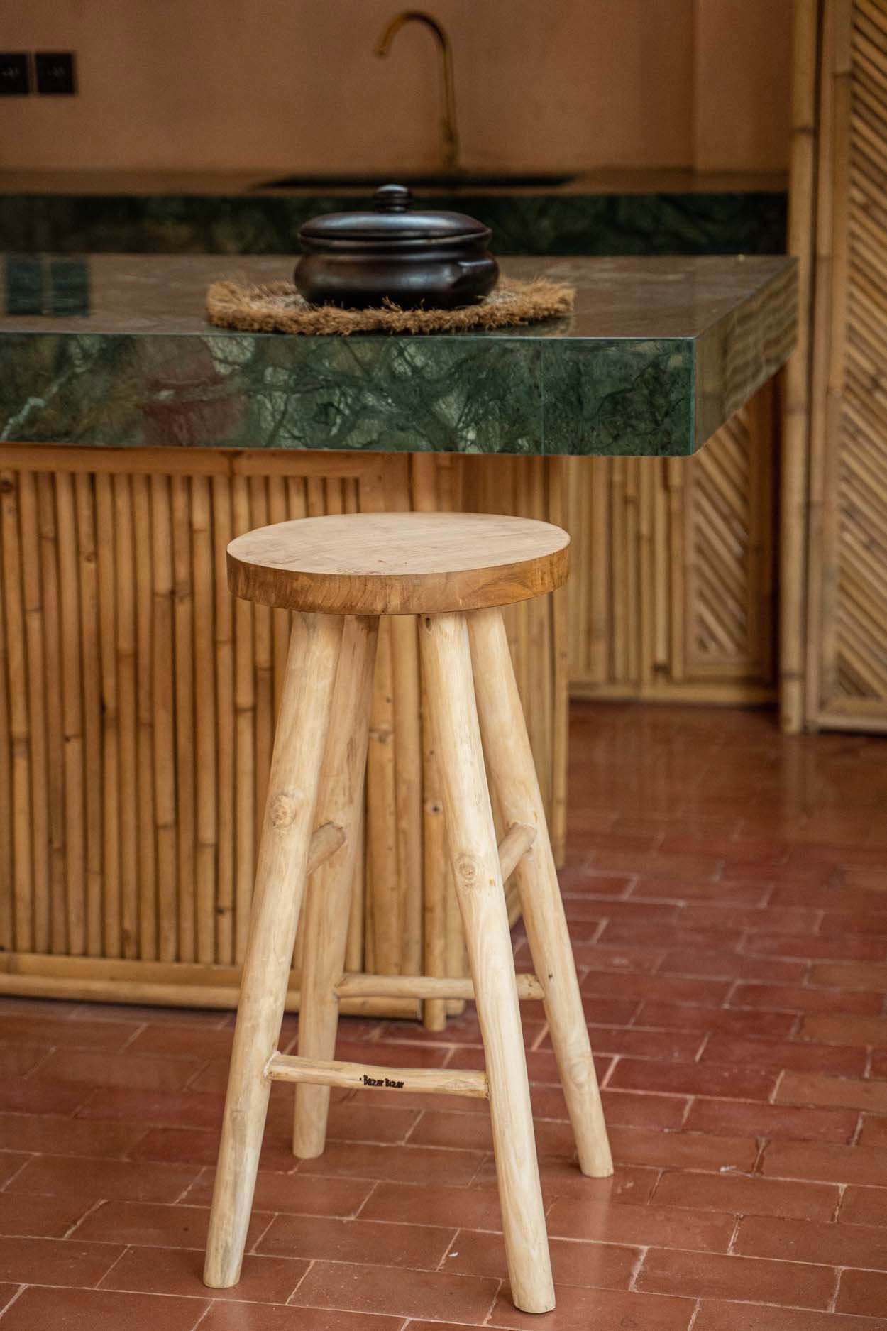 The "Kedut" Bar Stool - Natural