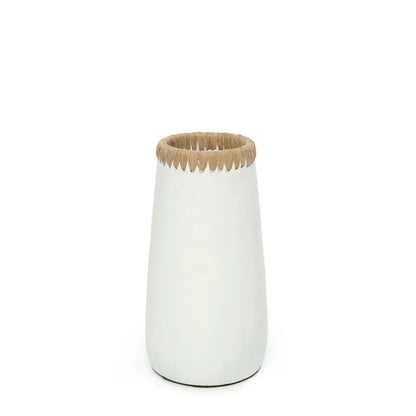 Die heimtückische Vase - Weiß Natur - M