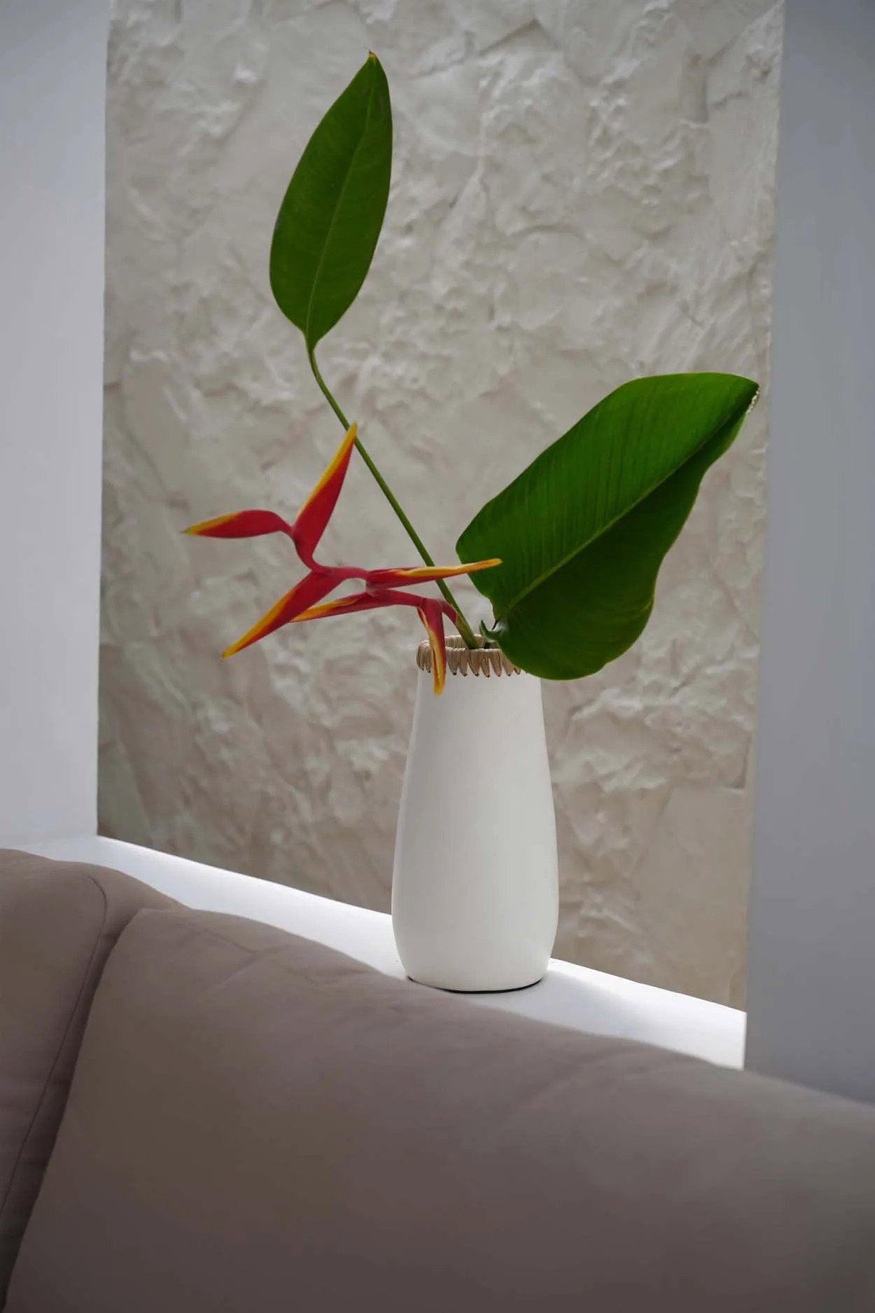Die heimtückische Vase - Weiß Natur - M
