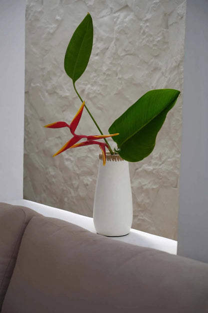Die heimtückische Vase - Weiß Natur - M
