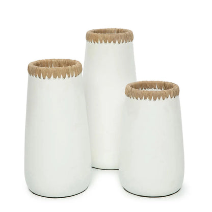 Die heimtückische Vase - Weiß Natur - M