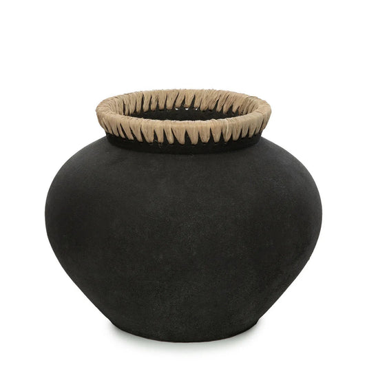 The "Styly" Vase - Black Natural - L