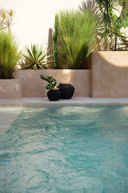 Die "Styly" Vase - Schwarz Natur - L