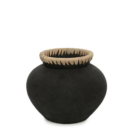 The "Styly" Vase - Black Natural - M