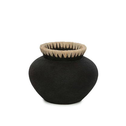 The "Styly" Vase - Black Natural - S