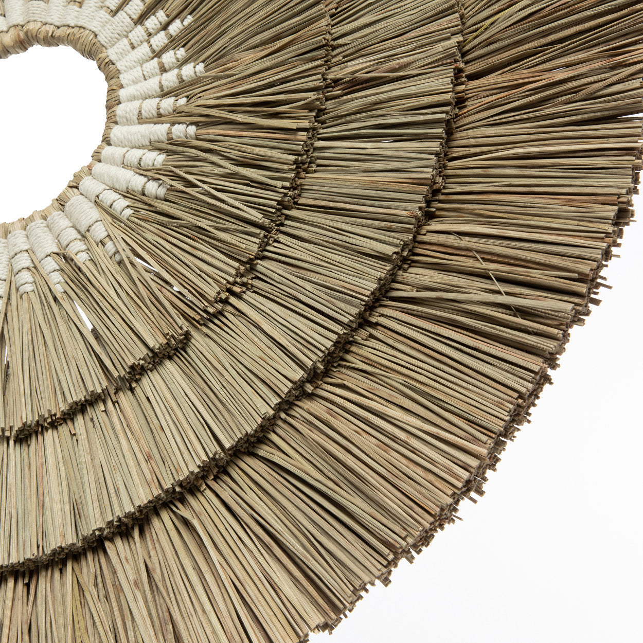 Die Wanddeko "Mengdong" - Naturweiß