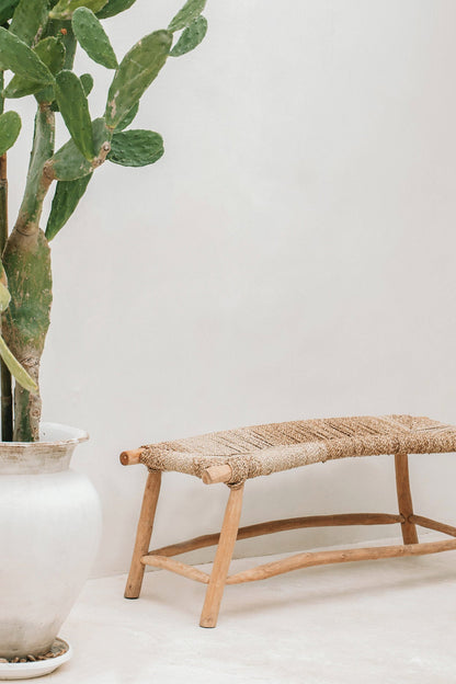 The "Porto" Seagrass Bench - Natural - L