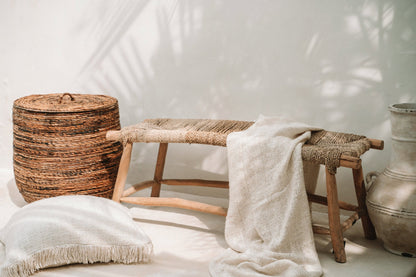 The "Porto" Seagrass Bench - Natural - L