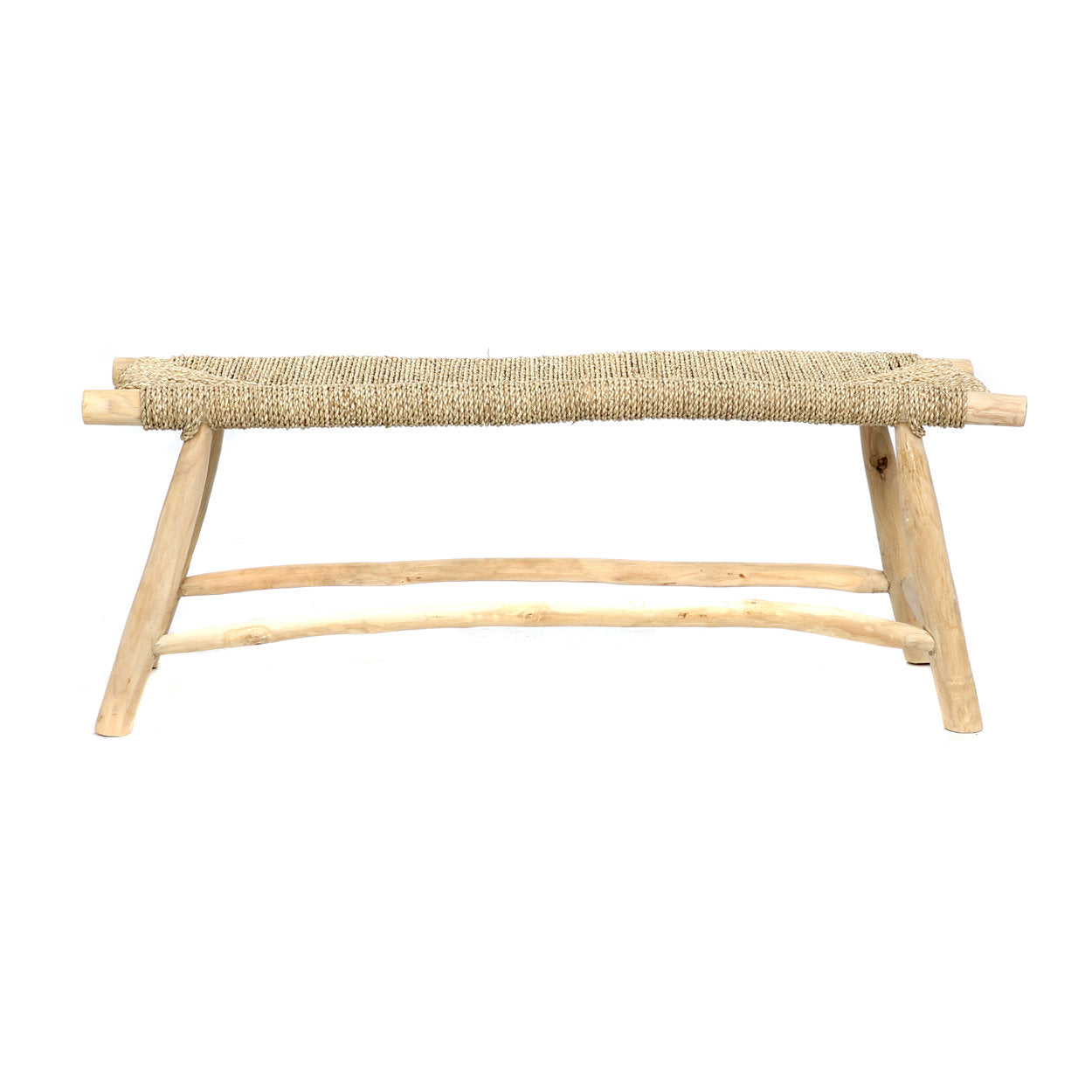 The "Porto" Seagrass Bench - Natural - L